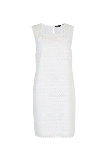 Dorothy Perkins White Broderie Shift Dress