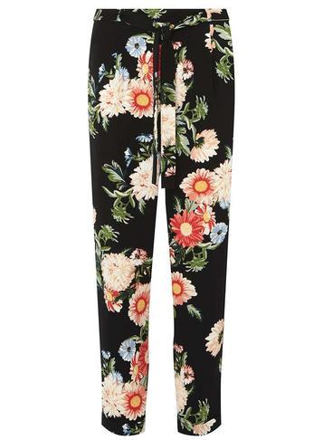 Dorothy Perkins Petite Black Floral Print Joggers