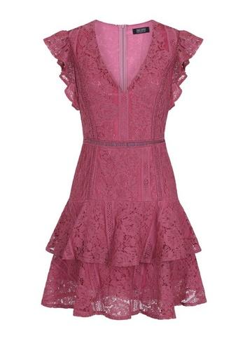 Girls On Film *girls On Film Rose Lace Tier Dress