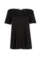 Dorothy Perkins *tall Black V-neck Pocket T-shirt