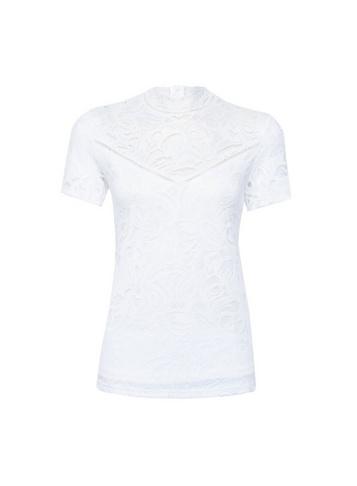 *vila Cream High Neck Top