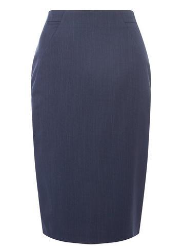 Dorothy Perkins Navy Twill Textured Pencil Skirt