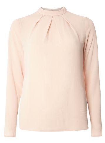 Dorothy Perkins Blush Pleat Neck Blouse