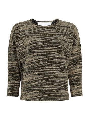 Dorothy Perkins Gold Batwing Sleeve Top