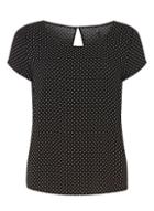 Dorothy Perkins *only Black And White Spotted Top