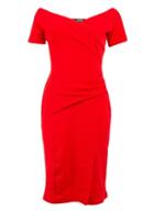 *feverfish Red Off Shoulder Dress