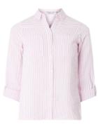 Dorothy Perkins Petite Pink Textured Stripe Shirt