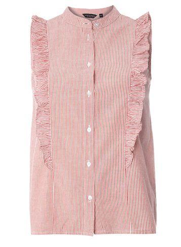 Dorothy Perkins Red Stripe Sleeveless Shirt