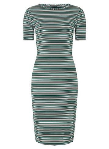 Dorothy Perkins *green Half Sleeve Bodycon Dress