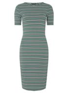 Dorothy Perkins *green Half Sleeve Bodycon Dress