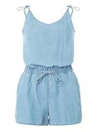 Dorothy Perkins *vero Moda Blue Tie Shoulder Playsuit