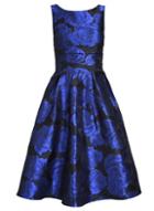 Dorothy Perkins *quiz Royal Blue Jacquard Dress