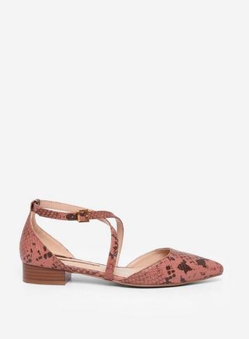 Dorothy Perkins Pink Print Python Pumps