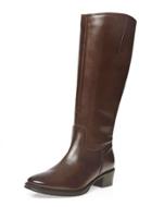 Dorothy Perkins *ravel Brown Leather Knee High Boots