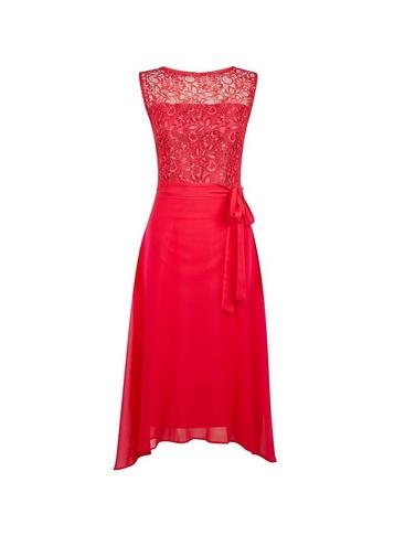 *billie & Blossom Tall Pink Lace Midi Dress