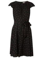 Dorothy Perkins *billie & Blossom Petite Black Cherry Printed Dress