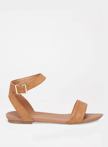 Dorothy Perkins Widefit Tan Comfort Fran Sandals