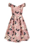 Dorothy Perkins *chi Chi London Pink Floral Print Bardot Dress