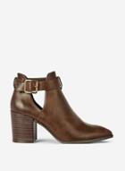 Dorothy Perkins Chocolate 'absin' Cut Out Ankle Boots