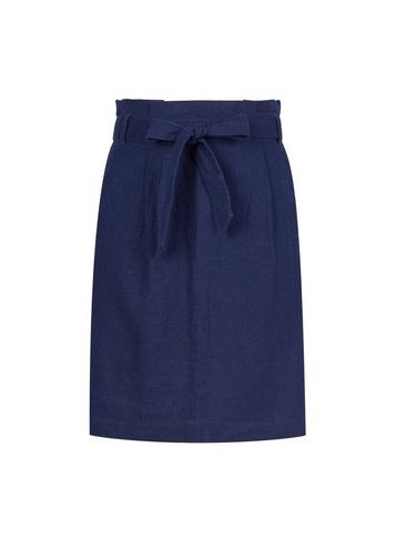 Dorothy Perkins Navy Linen Blend Skirt