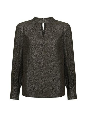 Dorothy Perkins Gold Glitter Honey Long Sleeve Top