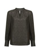 Dorothy Perkins Gold Glitter Honey Long Sleeve Top