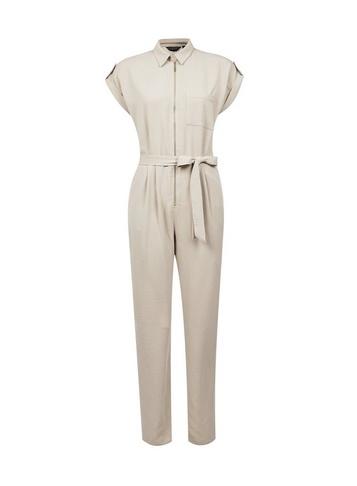 Dorothy Perkins Stone Short Sleeve Boilersuit