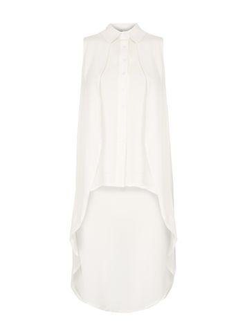 Dorothy Perkins *izabel London White Layered Shirt