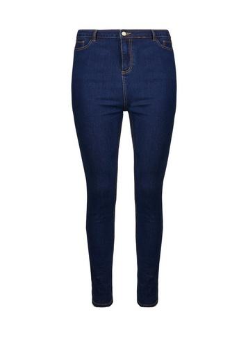Dorothy Perkins *dp Curve Indigo High Waisted Skinny Fit Denim 'disco' Jeans