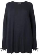 Dorothy Perkins *dp Curve Navy Bow Detail Top
