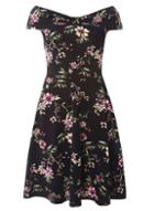 Dorothy Perkins Floral Bow Front Bardot Dress