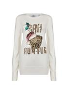 Dorothy Perkins *tall Ivory Bah Hum Pug Jumper
