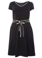 Dorothy Perkins Dp Curve Black Contrast Trim Jersey Dress