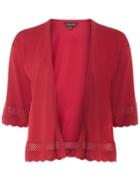 Dorothy Perkins Pink Crochet Hem Cardigan