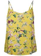 *vero Moda Yellow Floral Print Camisole Top