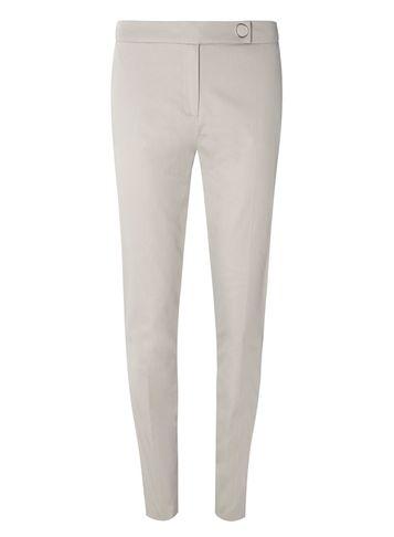 Dorothy Perkins *tall Grey Crop Cotton Sateen Trousers