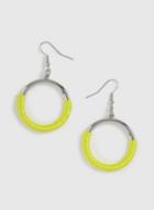 Dorothy Perkins Lime Donut Wrap Earrings