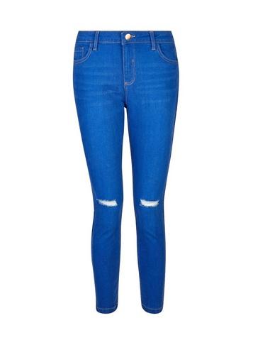 Dorothy Perkins Petite Blue Darcy Skinny Ankle Grazer Jeans