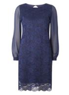 Dorothy Perkins *billie & Blossom Navy Lace Sequin Shift Dress