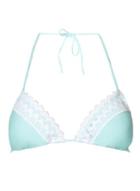 Dorothy Perkins Mint Crochet Trim Bikini Top