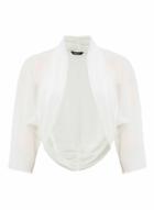 Dorothy Perkins *roman Originals Ivory Chiffon Bolero