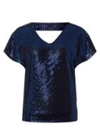 Dorothy Perkins *billie & Blossom Cobalt Glitter V-neck Top