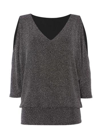 Dorothy Perkins *roman Originals Black Sequin Detail Top