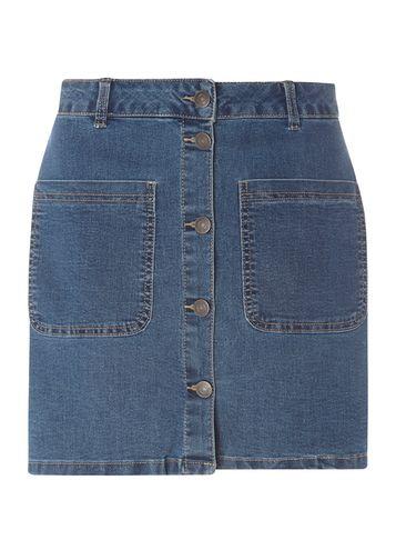 Dorothy Perkins *vero Moda Blue Denim Short Skirt