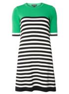Dorothy Perkins Green Stripe Knitted Shift Dress