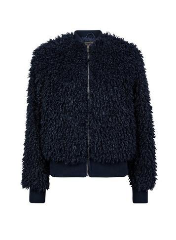 Dorothy Perkins Navy Mongolian Bomber Jacket