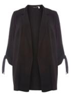 Dorothy Perkins Dp Curve Black Tie Sleeve Jacket Blazer