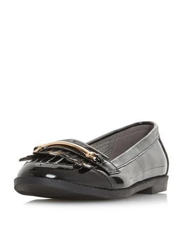 Dorothy Perkins *head Over Heels By Dune Black Goldiie Ladies Flat Shoes
