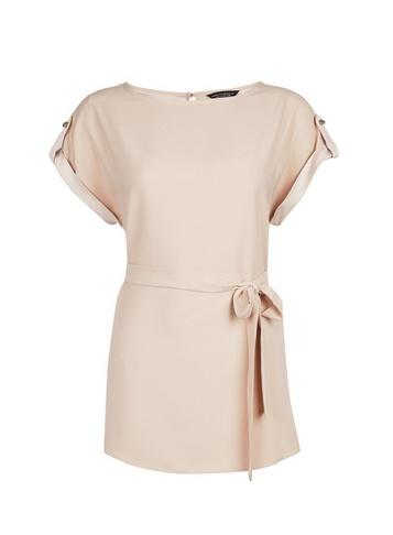 Dorothy Perkins Champagne Tie Waist T-shirt