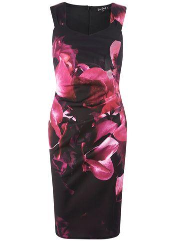 Dorothy Perkins *scarlett B Multi Coloured Floral Layla Bodycon Dress